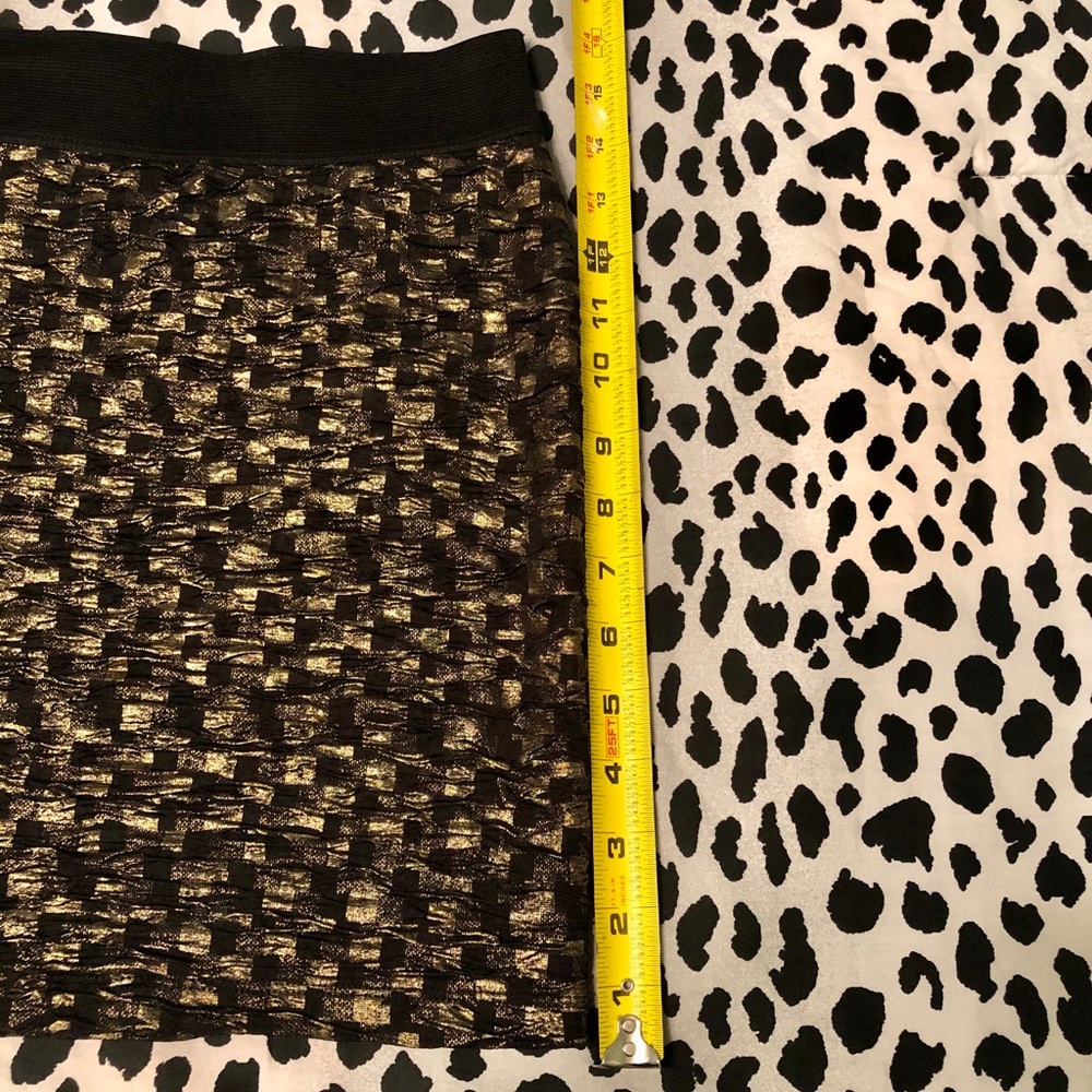 Forever 21 Gold & Black Skirt - Picture 4 of 5